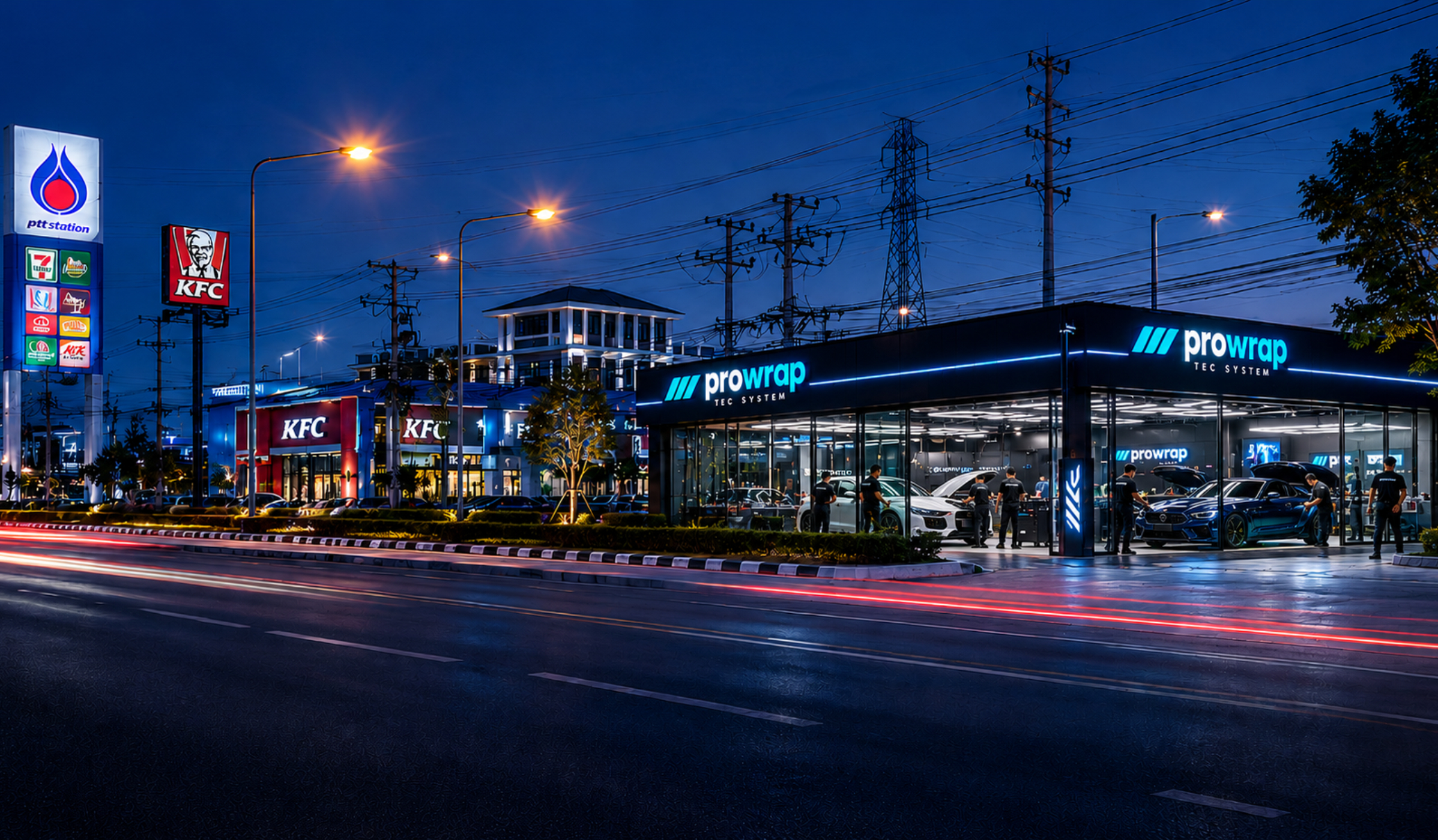 PROWRAP factory frontage and workshop atmosphere